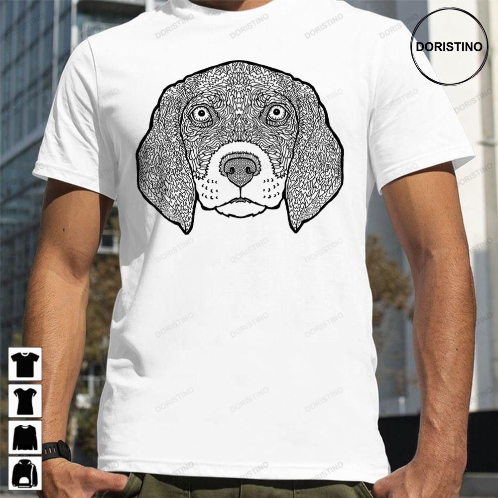 Beagle Detailed Dogs Illustration Trending Style